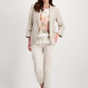 Tričko biela-potlač Monari