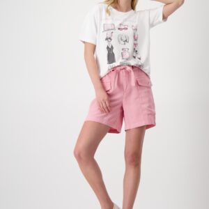 Tričko biela-potlač Monari