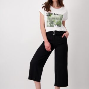 Tričko biela-potlač Monari