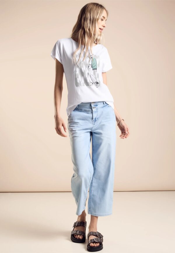 Tričko biela-potlač Street One