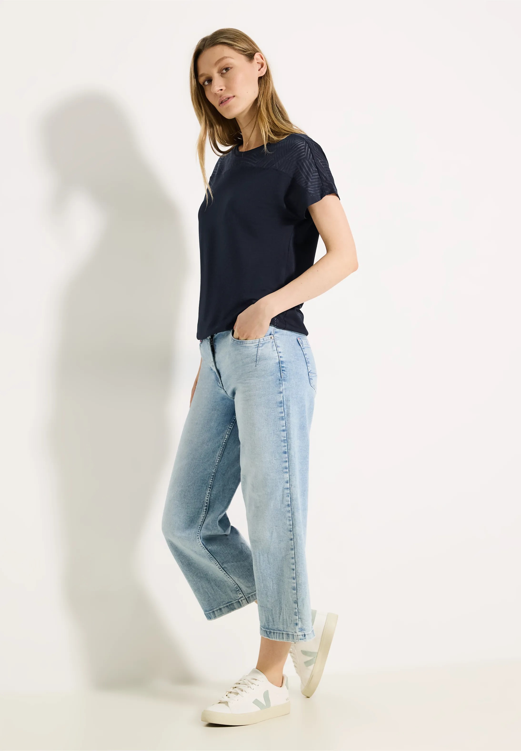 Tričko tm.modré Cecil