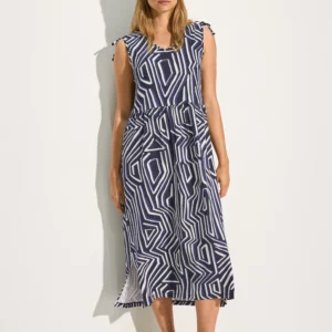 Šaty modrá-vzor Cecil