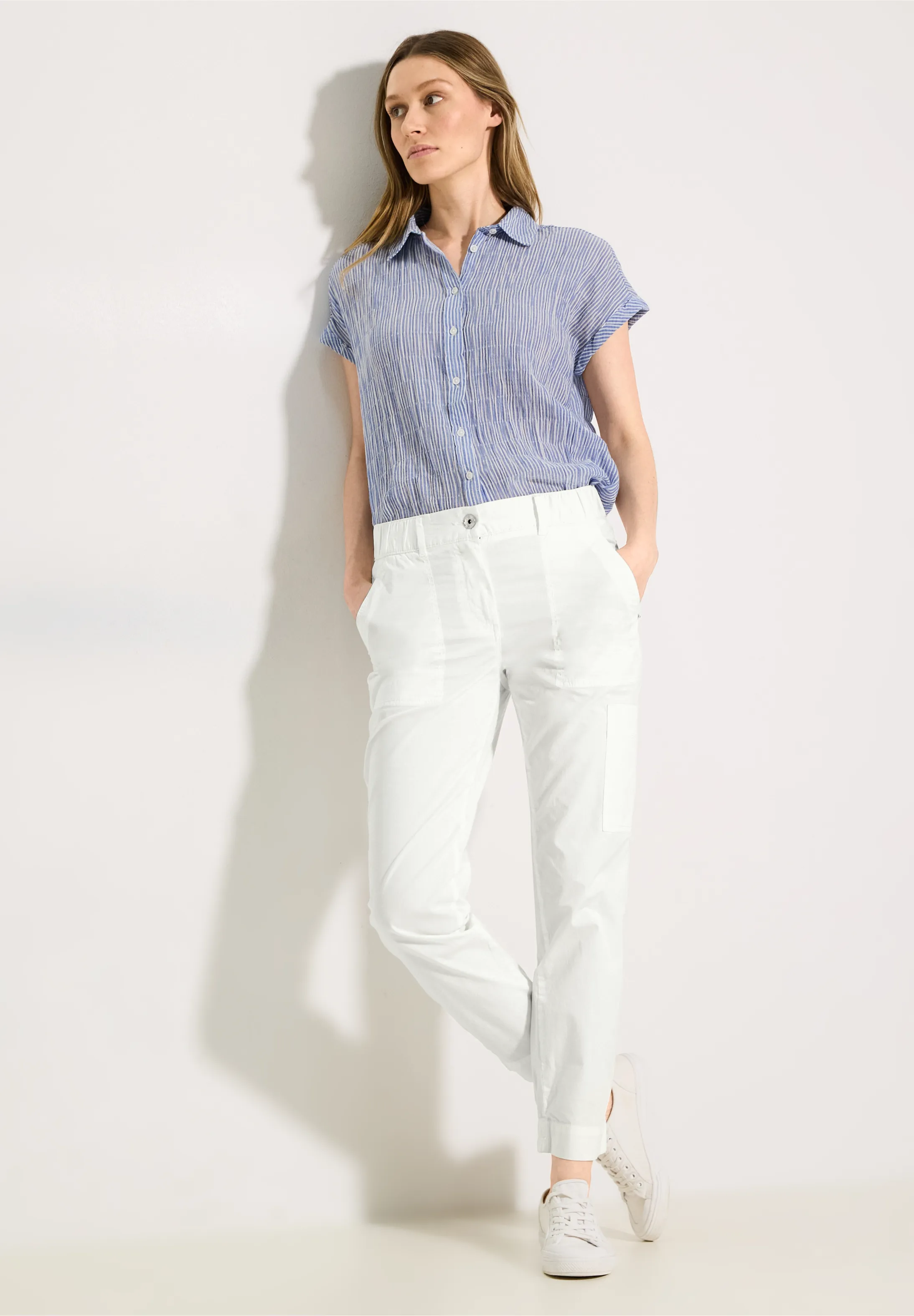 Nohavice biela Cecil