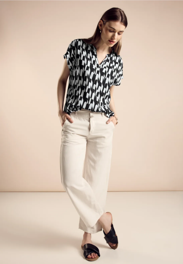 Blúzka čierna-vzor Street One