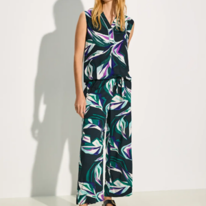 Nohavice zelená-vzor Cecil