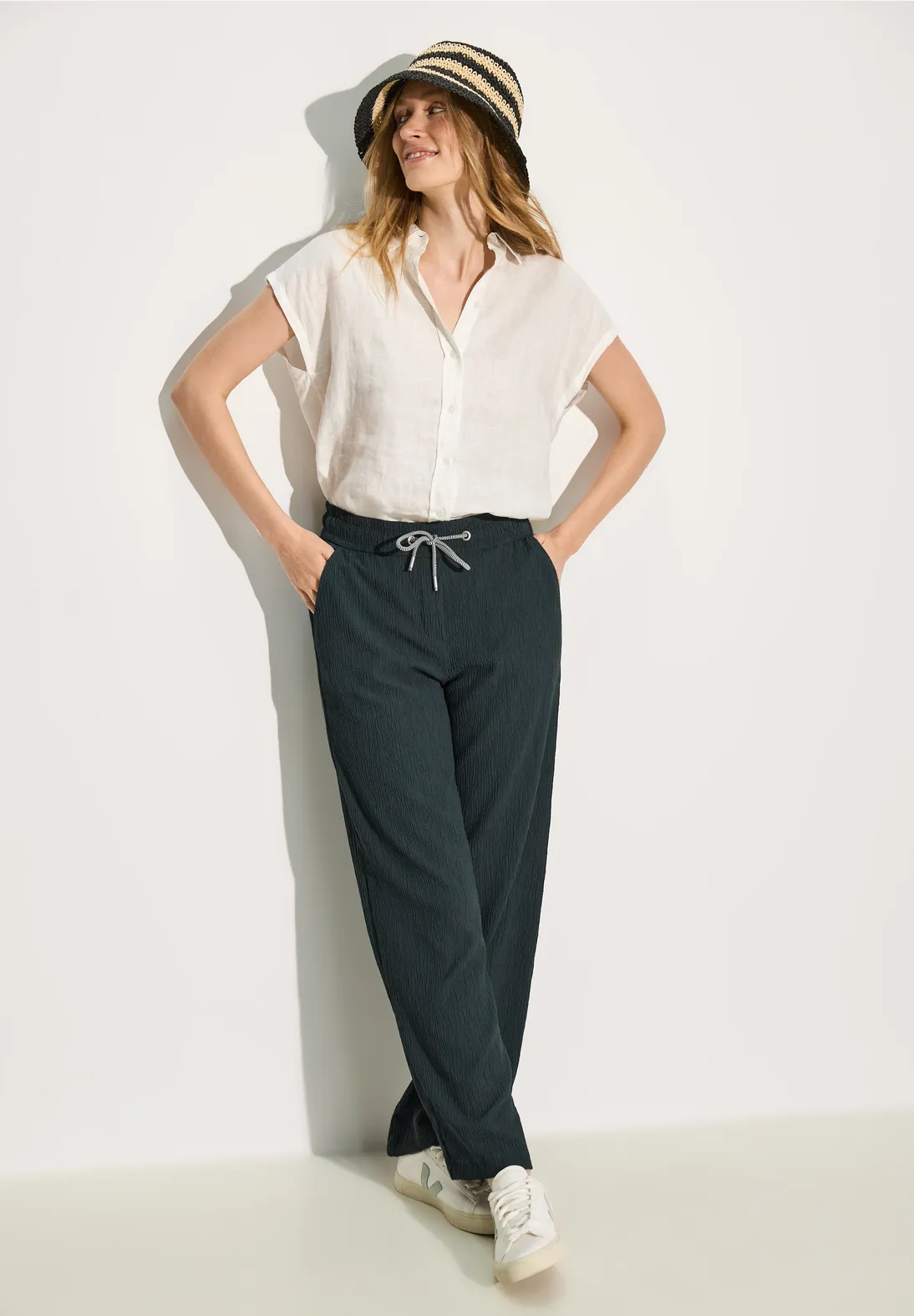 Nohavice tm.zelená Cecil